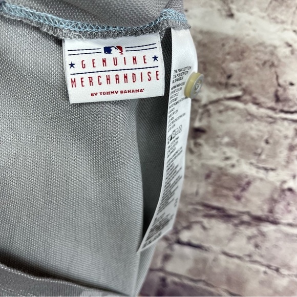 Tommy Bahama New York Yankee Gray Leaf Short Sleeve Polo - Picture 9 of 10